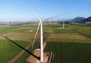 Nordex wind turbine on agriculture land