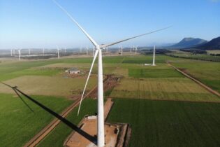 Nordex wind turbine on agriculture land