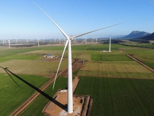 Nordex wind turbine on agriculture land