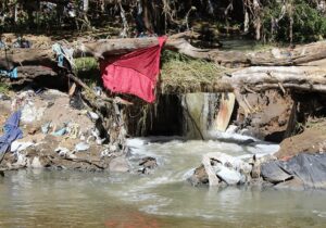 Pollution in Zandspruit River