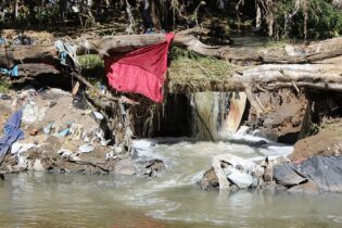 Pollution in Zandspruit River