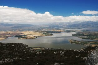 Theewaterskloof Dam from above