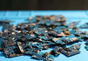 electronic waste in cellphone chips