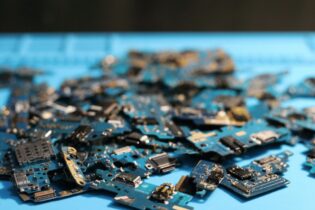 electronic waste in cellphone chips