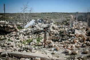 unwanted waste and rubble outside landfill dump