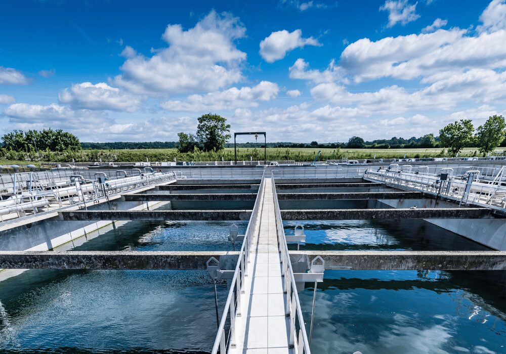 wastewater tanks outdoors
