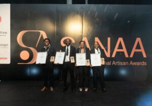 2025 Artisans of Mzansi winners are from left Nhlanhla Ndlovu, Sam Mokgothu, Liyabona Xishibana and Mferere Mnguni