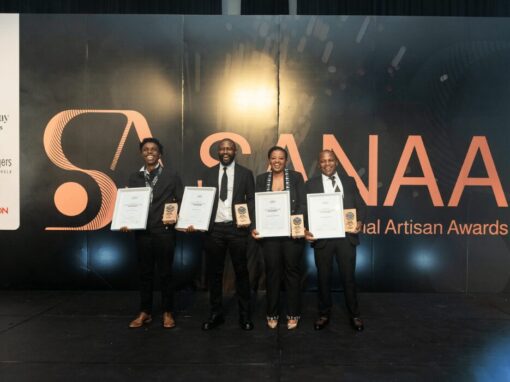 2025 Artisans of Mzansi winners are from left Nhlanhla Ndlovu, Sam Mokgothu, Liyabona Xishibana and Mferere Mnguni