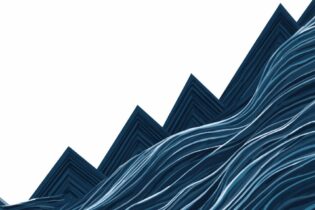 Higher Interest Rates illustration as a wave graph