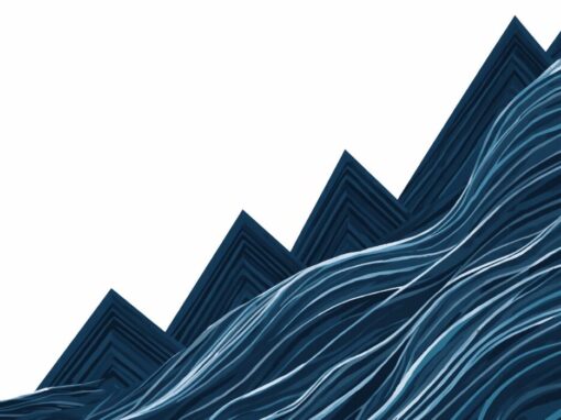 Higher Interest Rates illustration as a wave graph