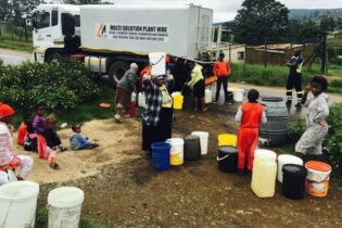Multi solution plant hire water tanker delivery water to community