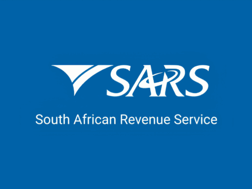 SARS logo in blue and white