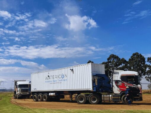 Watericon delivery truck for water treatment