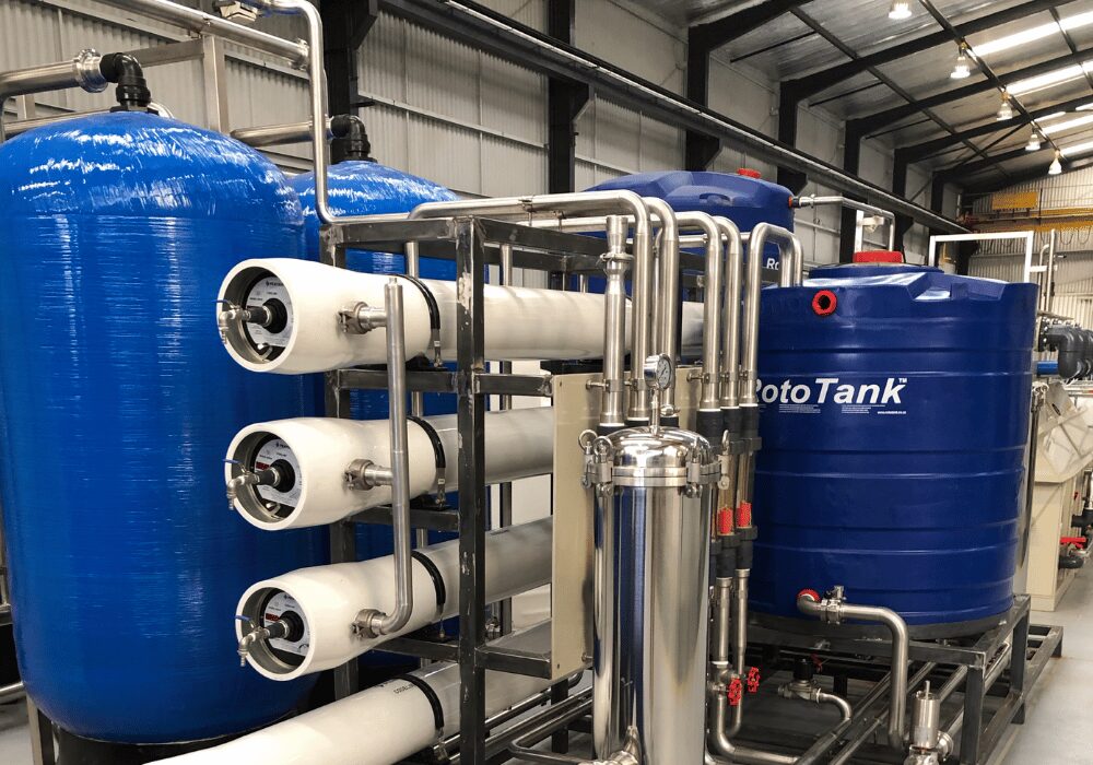 Watericon water treatment process with roto tank