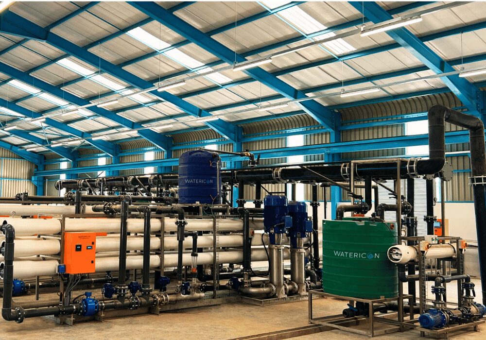 Watericon water treatment process within a factory setting