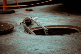 exposed sewer lines