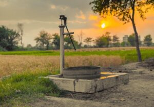 groundwater pumped from the ground