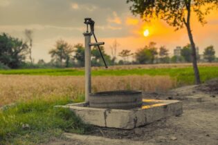 groundwater pumped from the ground
