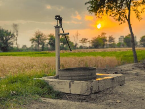 groundwater pumped from the ground