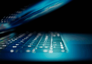 internet access via a laptop computer folded