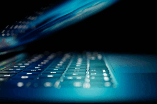 internet access via a laptop computer folded