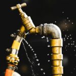 leaking water pipe due to poor pipe maintenance
