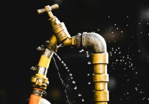 leaking water pipe due to poor pipe maintenance