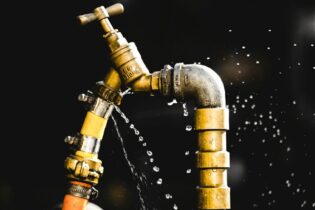 leaking water pipe due to poor pipe maintenance