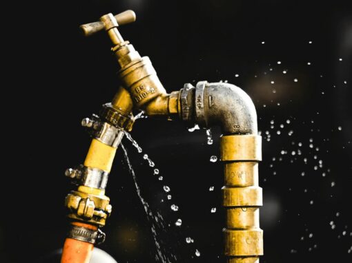 leaking water pipe due to poor pipe maintenance