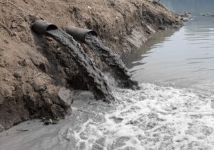 wastewater dumped into river