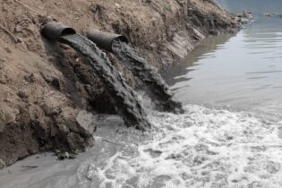 wastewater dumped into river