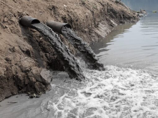 wastewater dumped into river