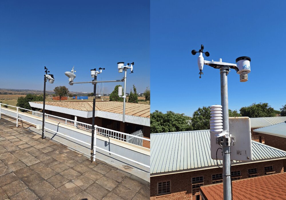 A comparison between the CWS stations at the SAWS Irene office (left) and the CWS station at Malamulele (EPP Mhinga Highschool)