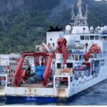 Deep-sea mining boat cape town