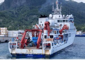 Deep-sea mining boat cape town