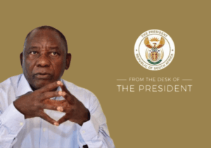From the desk of Cyril Ramaphosa, President of South Africa