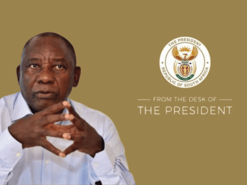 From the desk of Cyril Ramaphosa, President of South Africa