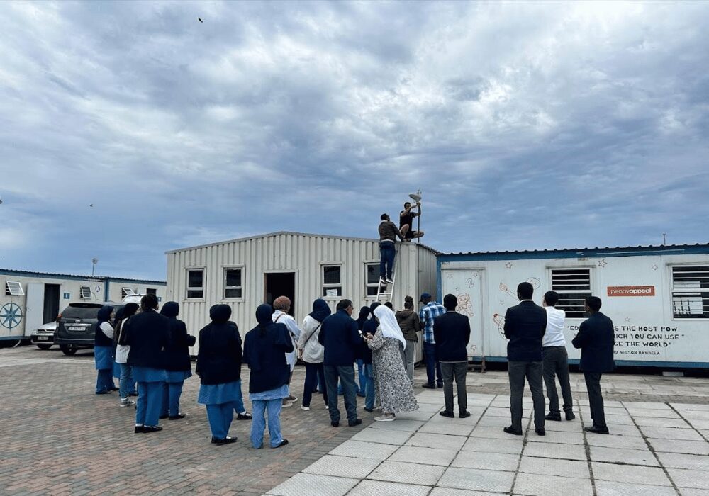 Installation of CWS station at Leadership College in Manenberg, Cape Town