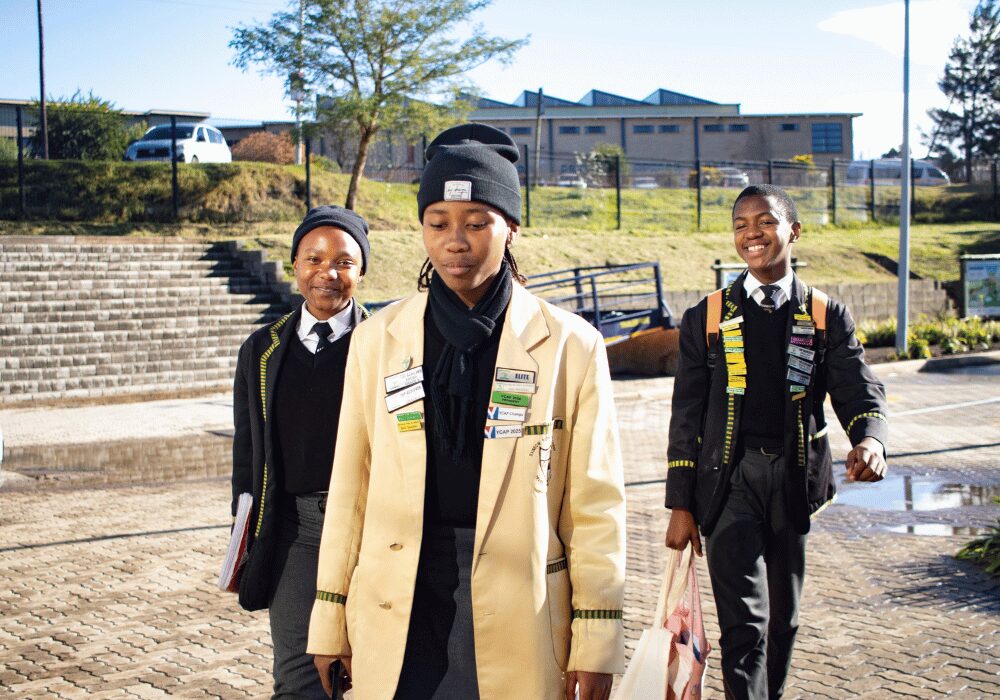 Learners from schools involved in the project presented practical initiatives