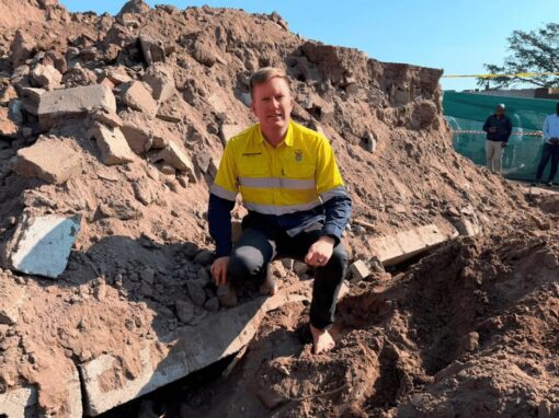 Minister Dean Macpherson Visits Site Of Shembe Church Wall Collapse