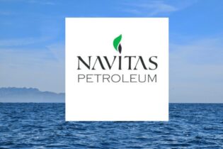Navitas Petroleum LP logo over sea background
