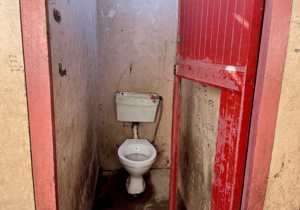 One of the toilets in Boxwood informal settlement