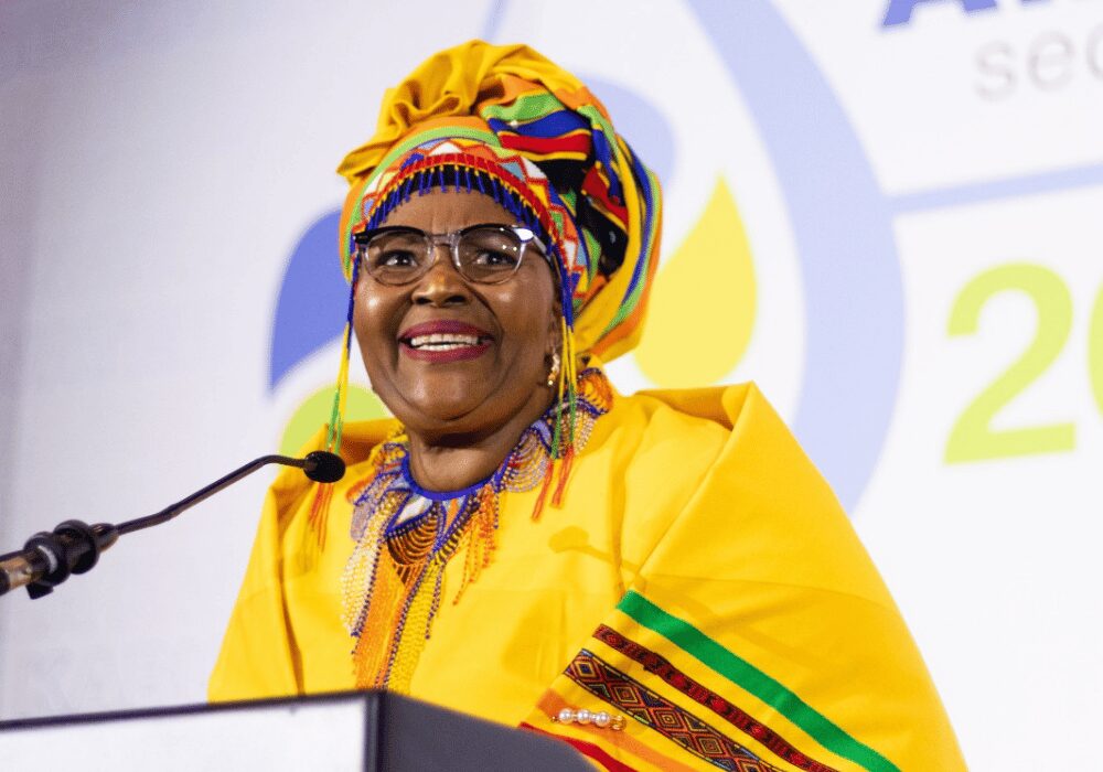 Pemmy Majodina Minister of Water and Sanitation of South Africa