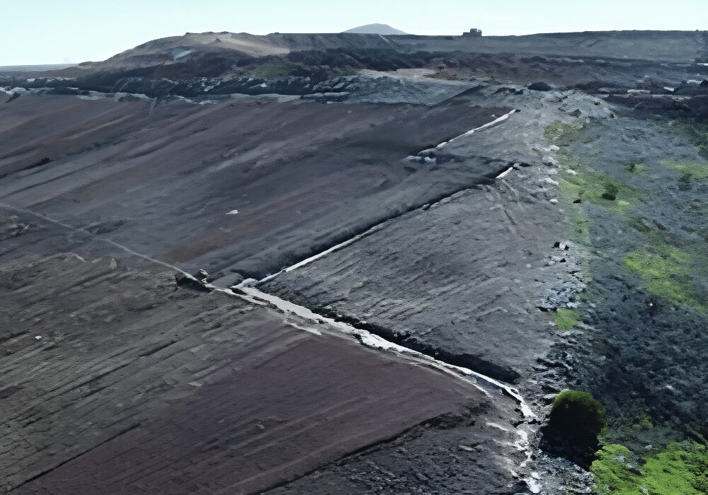 Permanent cap example in a landfill