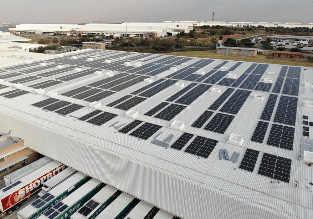 Shoprite and Checkers solar panel on distribution centre