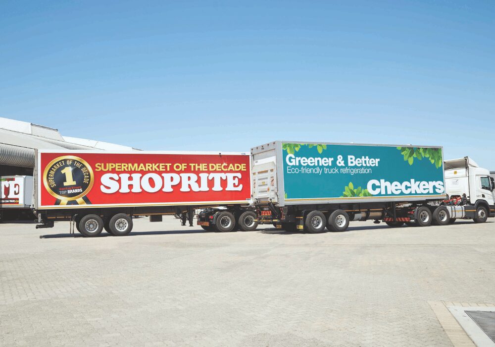 Shoprite and Checkers transportation trucks