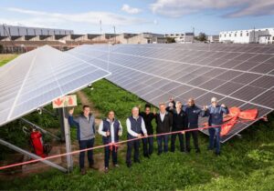Volkswagen Group Africa Completes Solar Panel Project At Component Plant cutting the ribbon