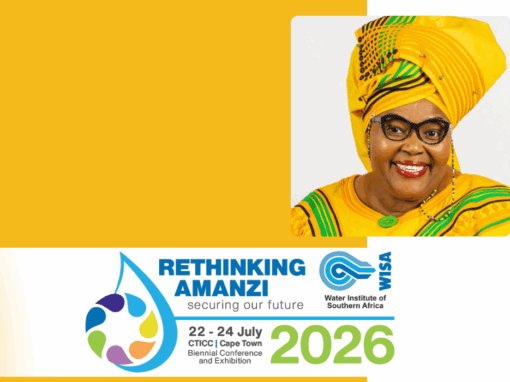 WISA Biennial Conference and Exhibition conference banner with Minister Pemmy Majodina