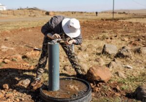 clean water from a borehole