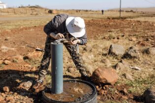 clean water from a borehole